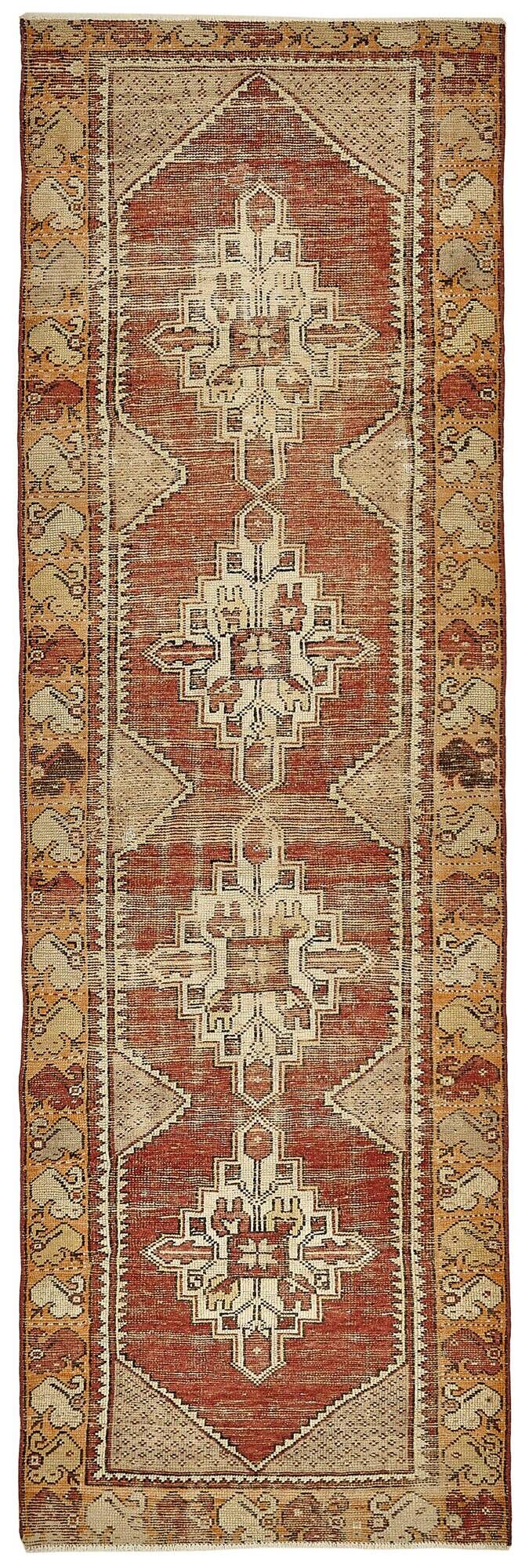 Turkish Vintage Anatolian Rug 95 cm x 291 cm
