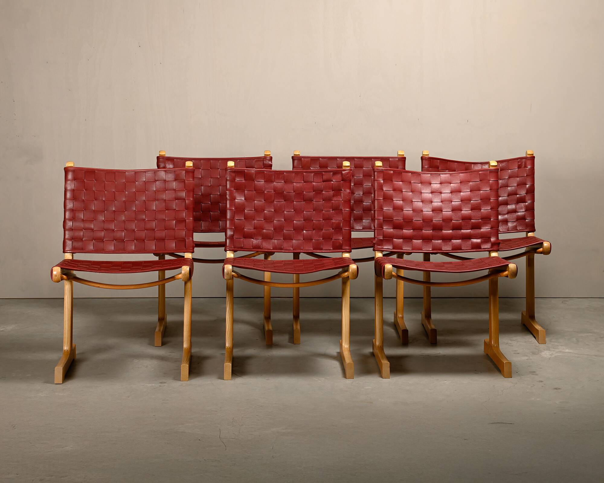 Ditte & Adrian Heath Dining Chairs in Ash and Leather, France & Søn