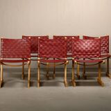 Ditte & Adrian Heath Dining Chairs in Ash and Leather, France & Søn