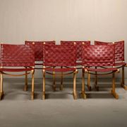 Ditte & Adrian Heath Dining Chairs in Ash and Leather, France & Søn