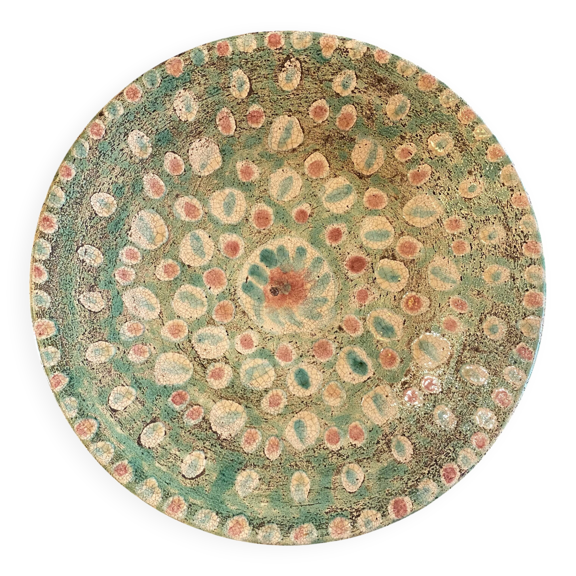 Ceramic plate signed Jean Besnard