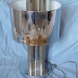 Vintage 1970s metal tubular lamp
