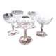 5 cut crystal champagne coupes