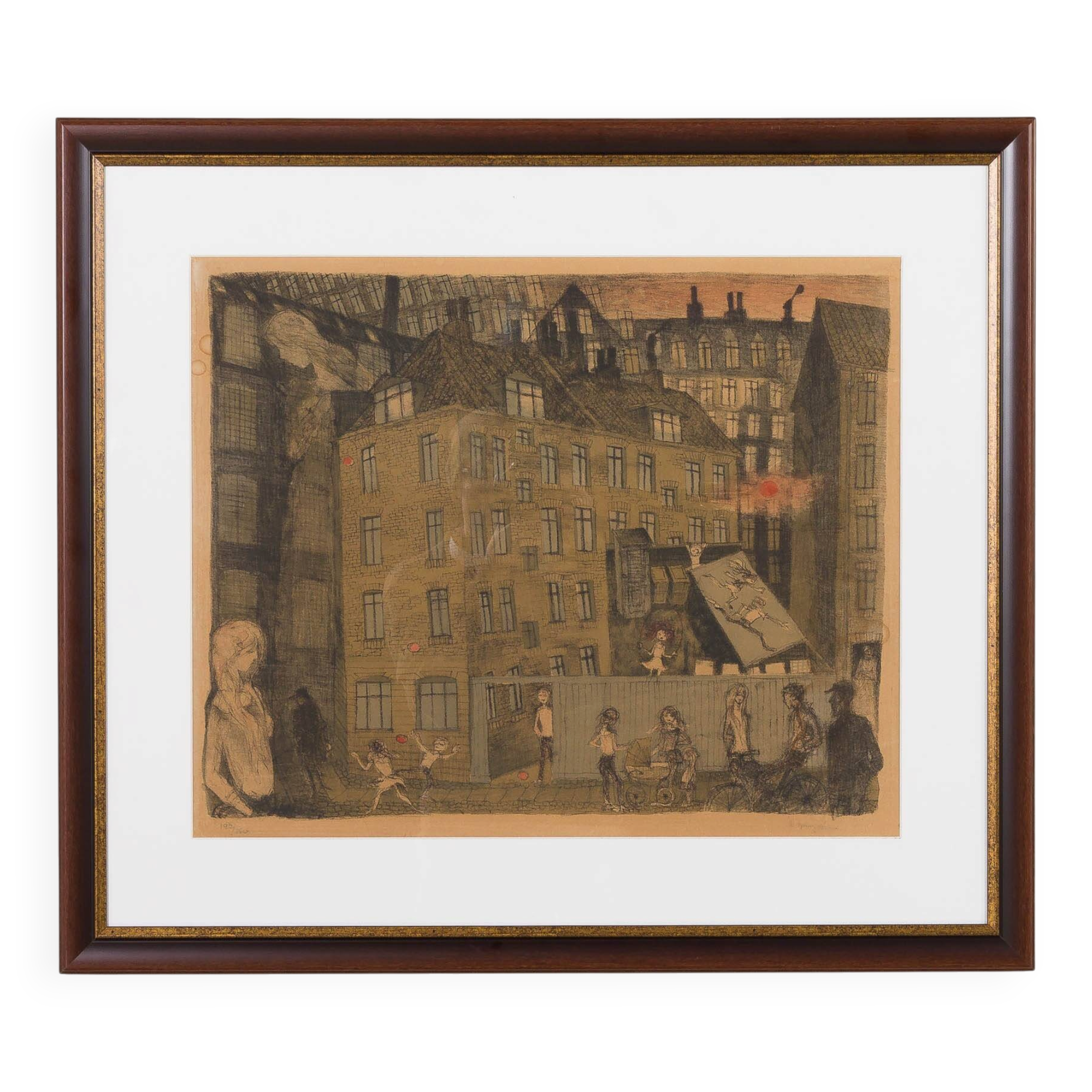 Vintage lithograph by Ib Spang Olsen