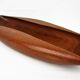 Coupe scandinave en teck sculpté vintage 1960
