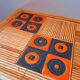 Table basse en rotin Audoux Minet/Capron 1950