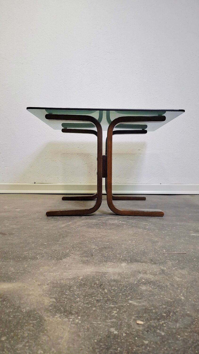 70s Siesta Glass Side Table