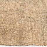 Brown and beige wool oushak rug 286x181cm