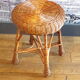 Round wicker stool 1960