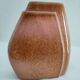 Enamelled ceramic flat vase design 80s - 90s