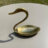 Empty pocket in the shape of a swan Brass Vintage Year 60