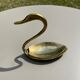 Empty pocket in the shape of a swan Brass Vintage Year 60