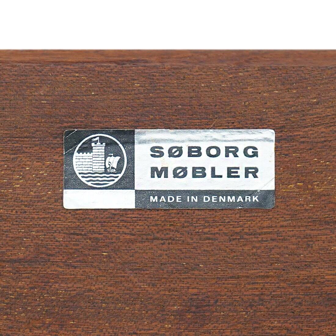 Bedside tables by Børge Mogensen for Soborg Mobler, 1950s, set of 2.