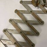 Vintage industrial scissor lamp / wall light / workshop lamp