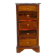 Small Biedermeier Mahogany Wood & Veneer Dresser with Marble Top, 1930s