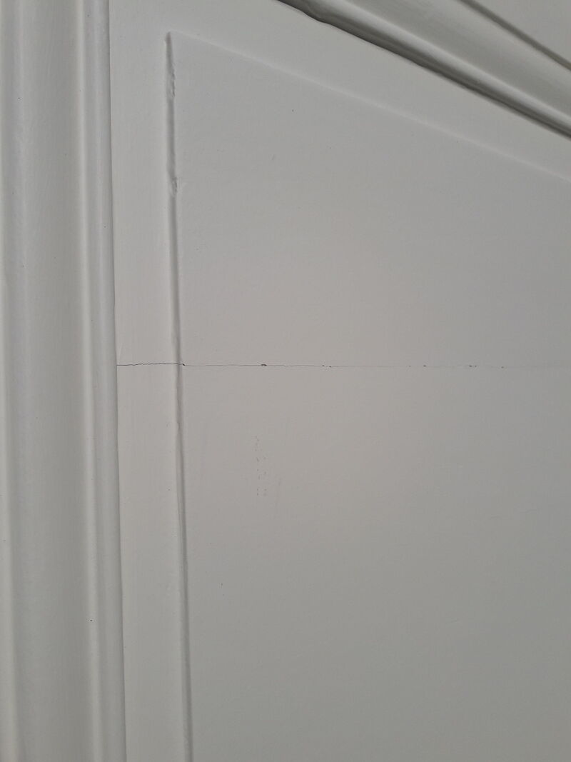 Door 207x99,5cm communication back panel molded