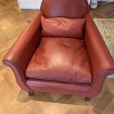 Model Lyra Leather Armchairs by Renzo Frau for Poltrona Frau, 1930s, Set of 2