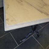 Bistro table with marble top