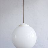 White Bakelite Czechoslovak Hanging Lamp, 1970s