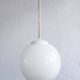 White Bakelite Czechoslovak Hanging Lamp, 1970s