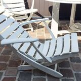Vintage "triconfort" garden pool lounge
