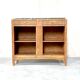 Antique low cabinet in wood and marble
