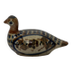 Vintage mexican ceramic tonala - hand painted dove