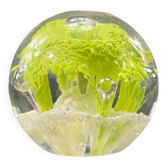 Sulfur ball / glass paperweight