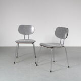 Pair of “CT2” dining chairs by Willy van der Meeren for Tubax, Belgium 1950