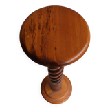 Saddle, pedestal, turned wooden column