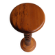 Saddle, pedestal, turned wooden column