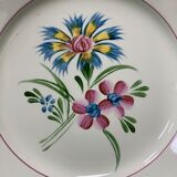 Set de 8 assiettes creuses anciennes en faïence Manufacture d’Onnaing