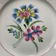 8 Old hollow earthenware plates, Manufacture d'Onnaing