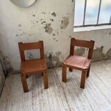 Paire de chaises Pierre Chapo S11