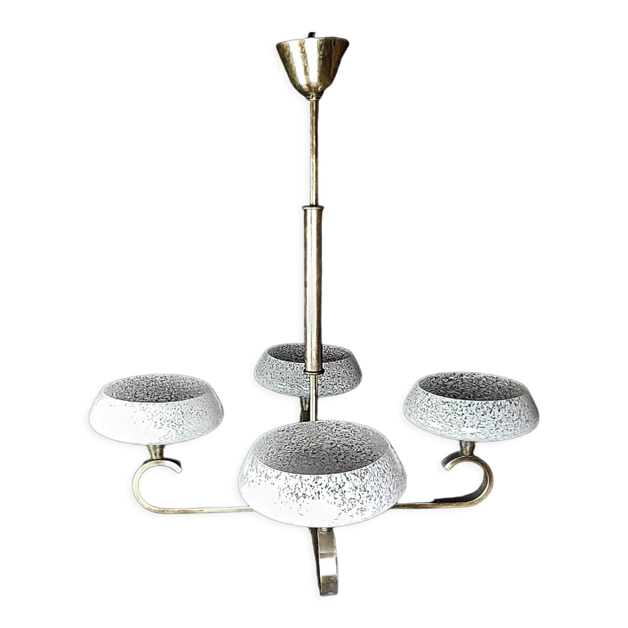 Chandelier art deco vintage french drawing 1940s