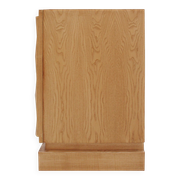 Italian Oak Wood Sideboard with Hand Carved Patterns in the Doors, Italy