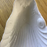 White porcelain shell ravier