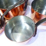 Set of 5 tinned copper pans 211290