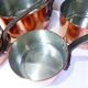 Set of 5 tinned copper pans 211290