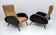 Pair of Marco Zanuso Mid-Century Modern Italian Leather Reclining Armchairs