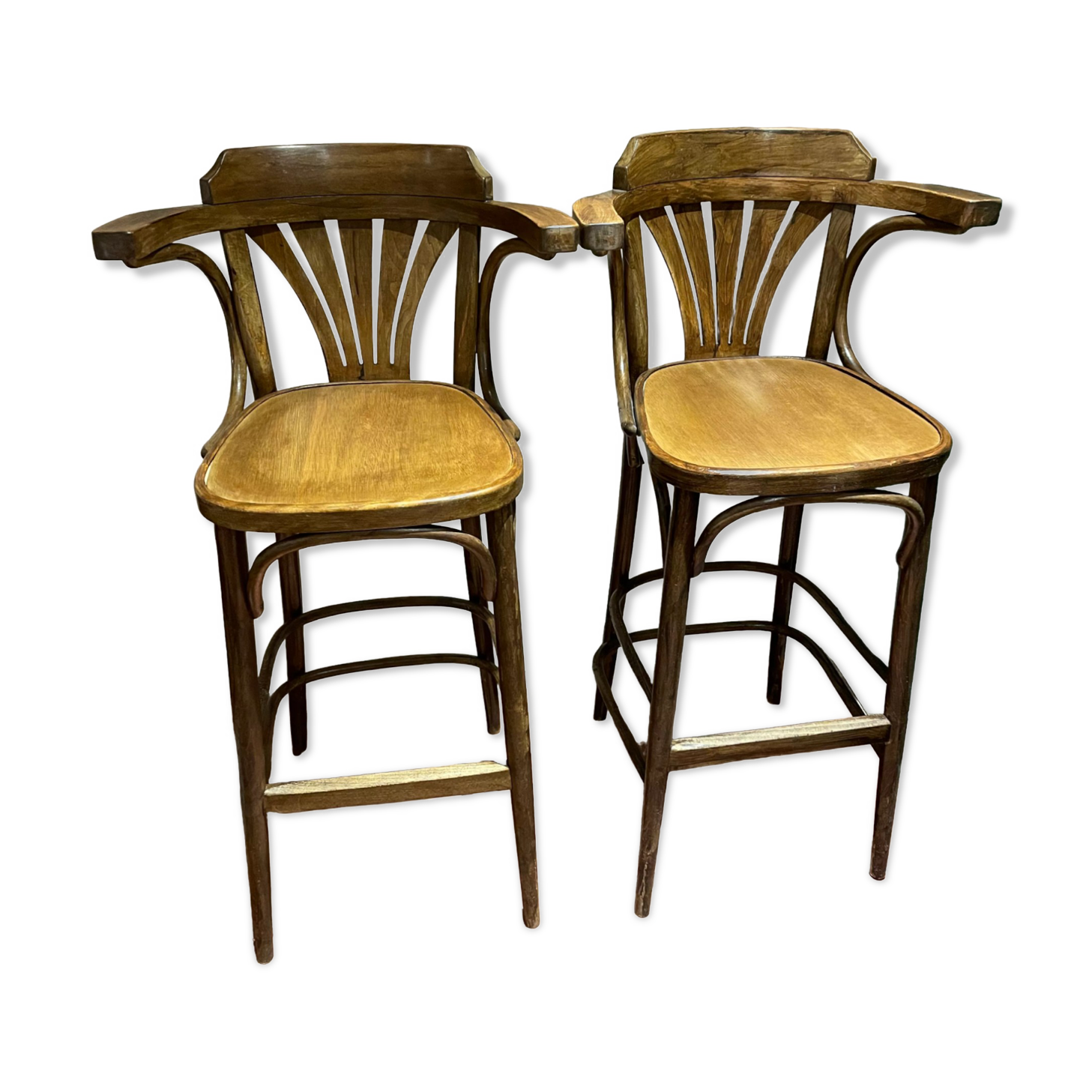 Pair of bistro bar chairs