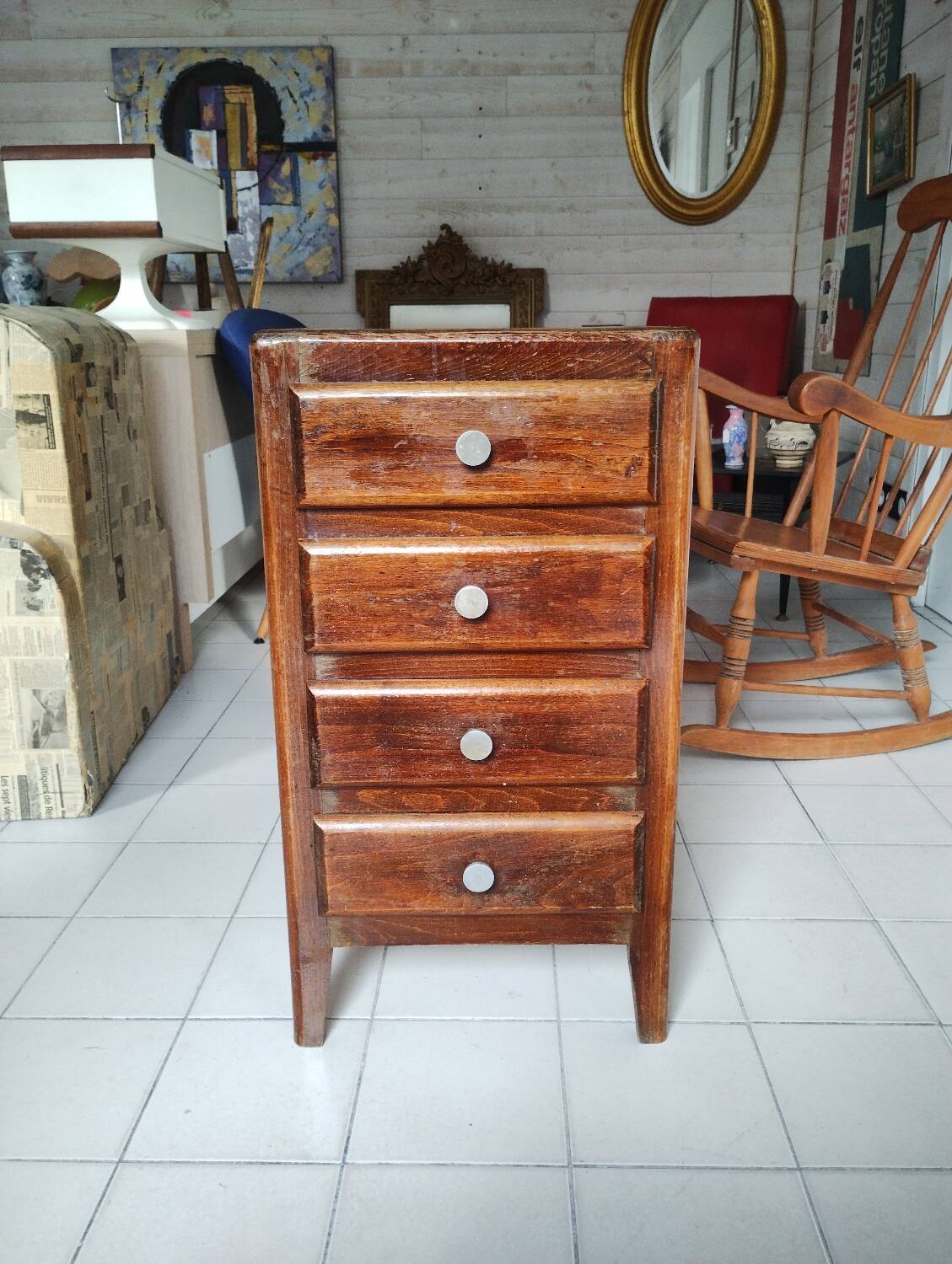 Vintage chiffonier chest of drawers