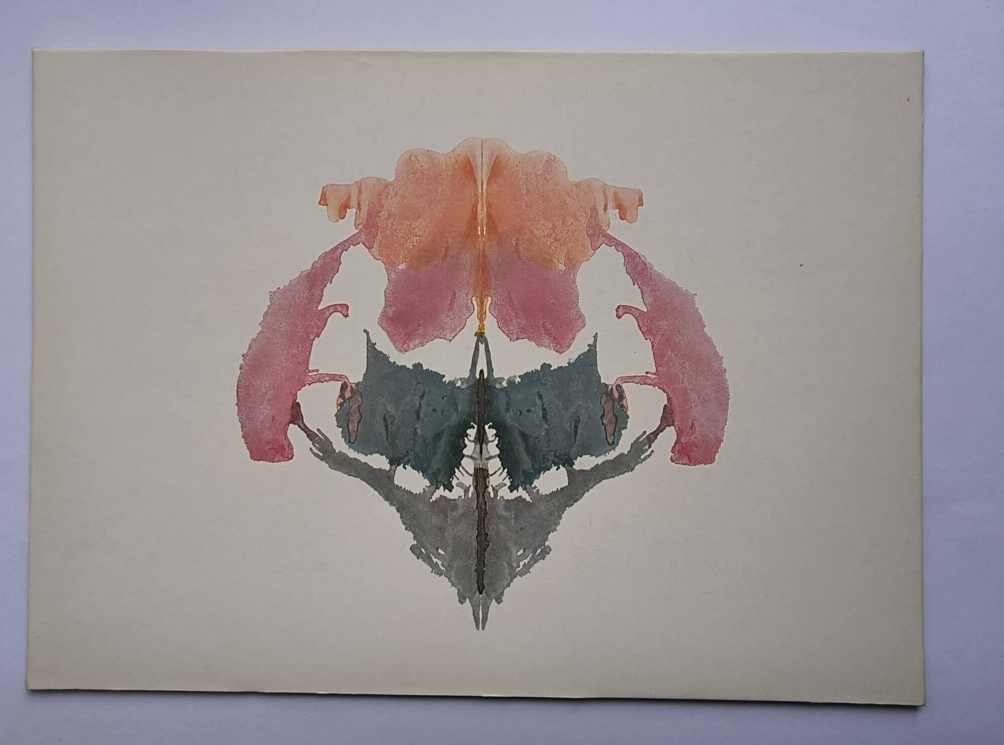 Original Rorschach test card "Card VIII" Imagination