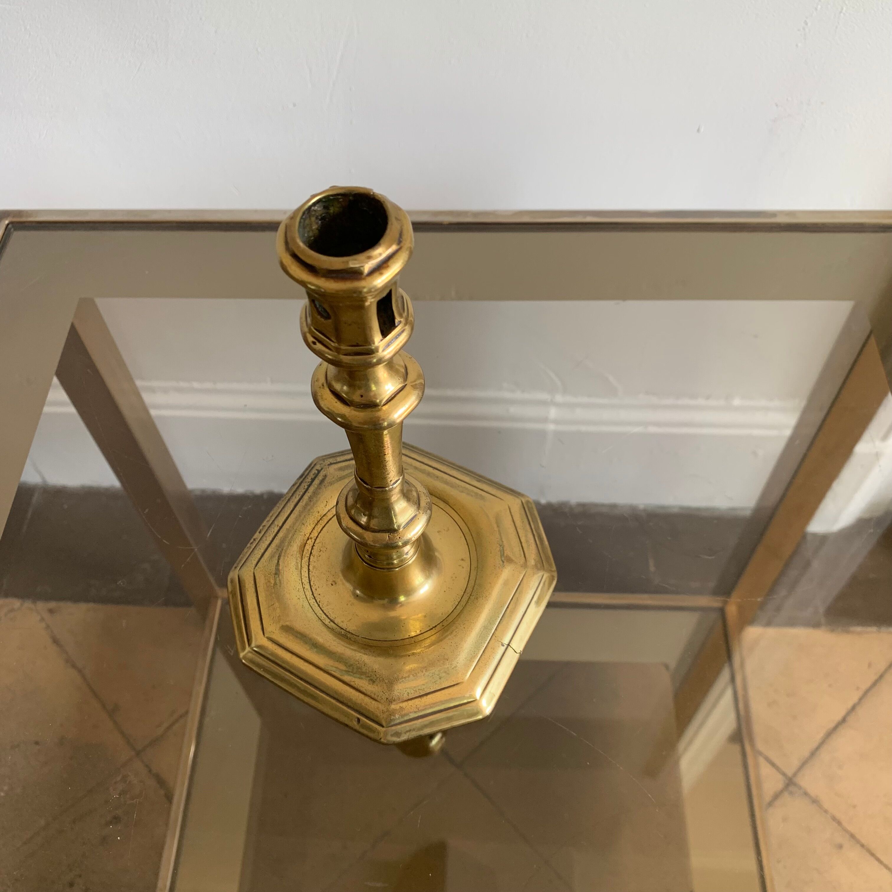 Brass candle holder