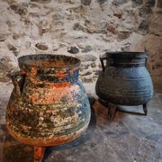 Set of antique cast iron pots (cauldrons), France, 1880–1900