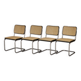 Chaises de salle à manger S32 de Marcel Breuer pour Thonet. années 1980. Lot de 4