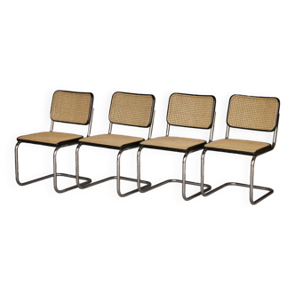 Chaises de salle à manger S32 de Marcel Breuer pour Thonet. années 1980. Lot de 4