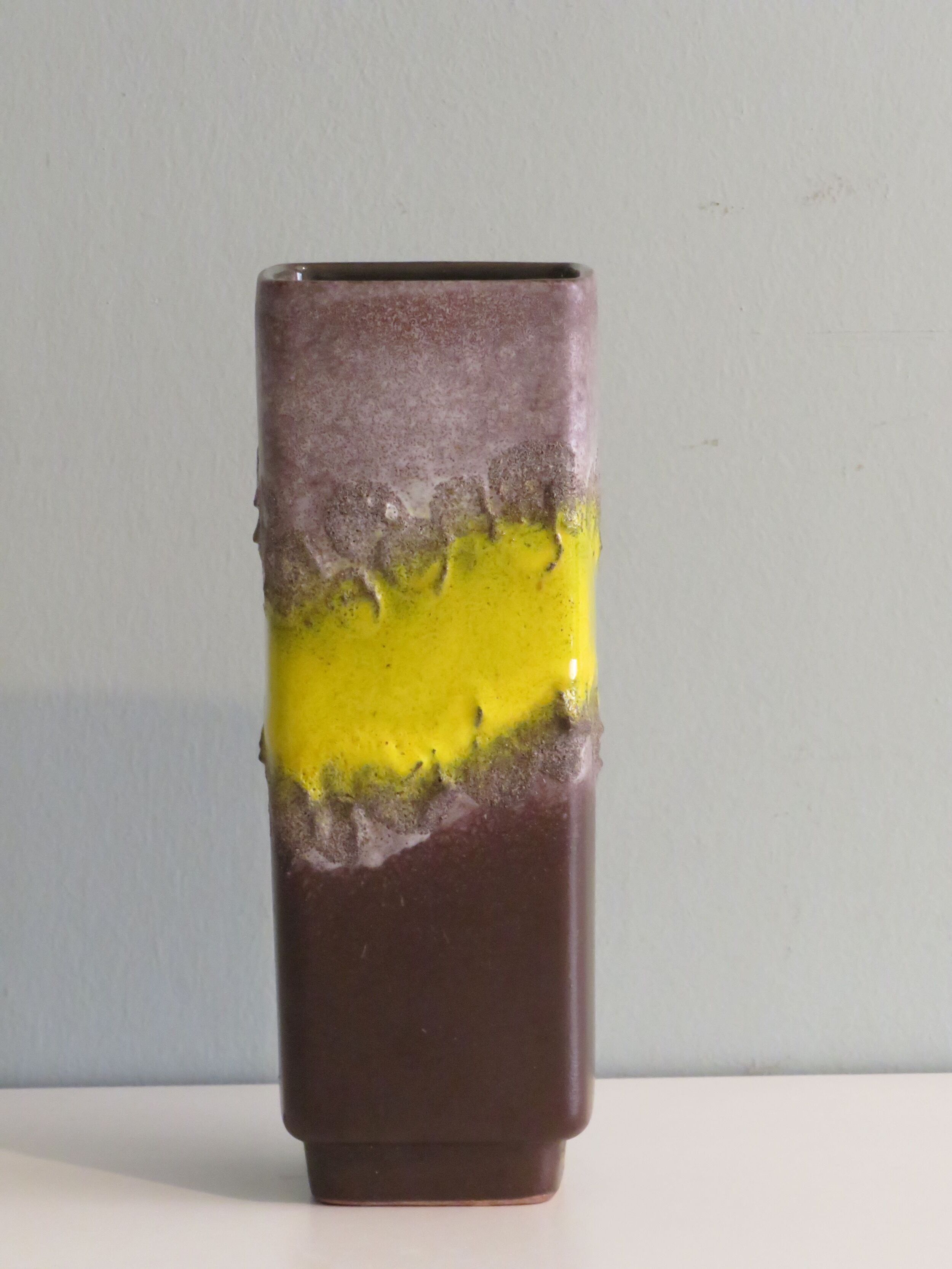 Fat Lava Strelha Ceramic Vase, GDR 1970