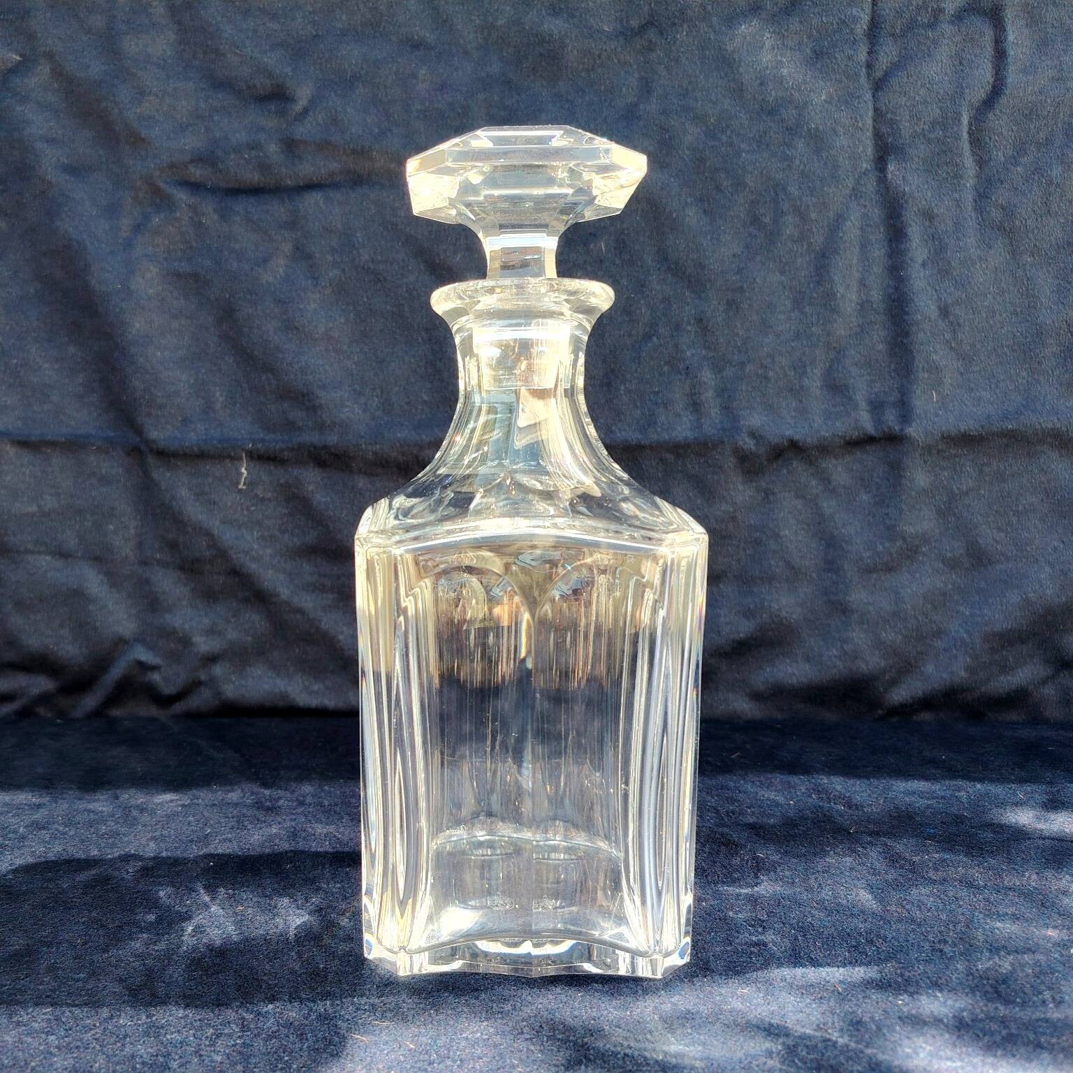 Whiskey decanter, crystal, Harcourt 1841, Baccarat