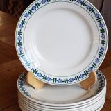 10 assiettes plates Saint Amand